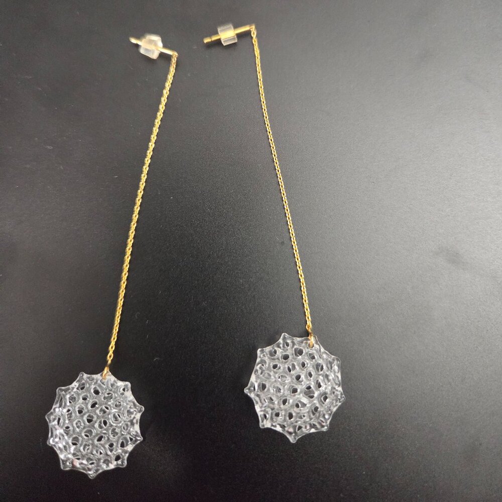 Gold earrings